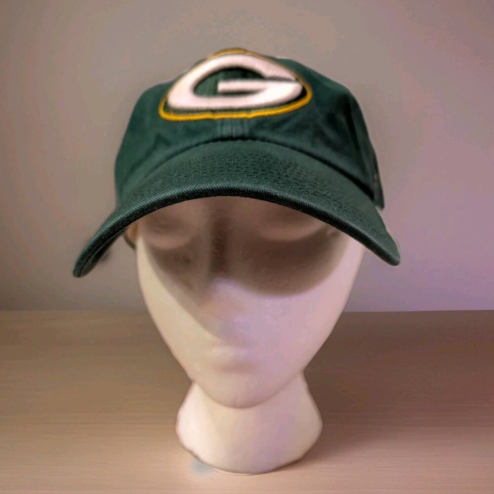 Green Bay Packers Hat Cap Strapback Mens Green Gold NFL Football OSFA '47